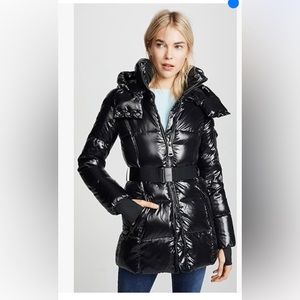 Sam. - Soho Belted Down Mid-Length Puffer Jacket Size Large